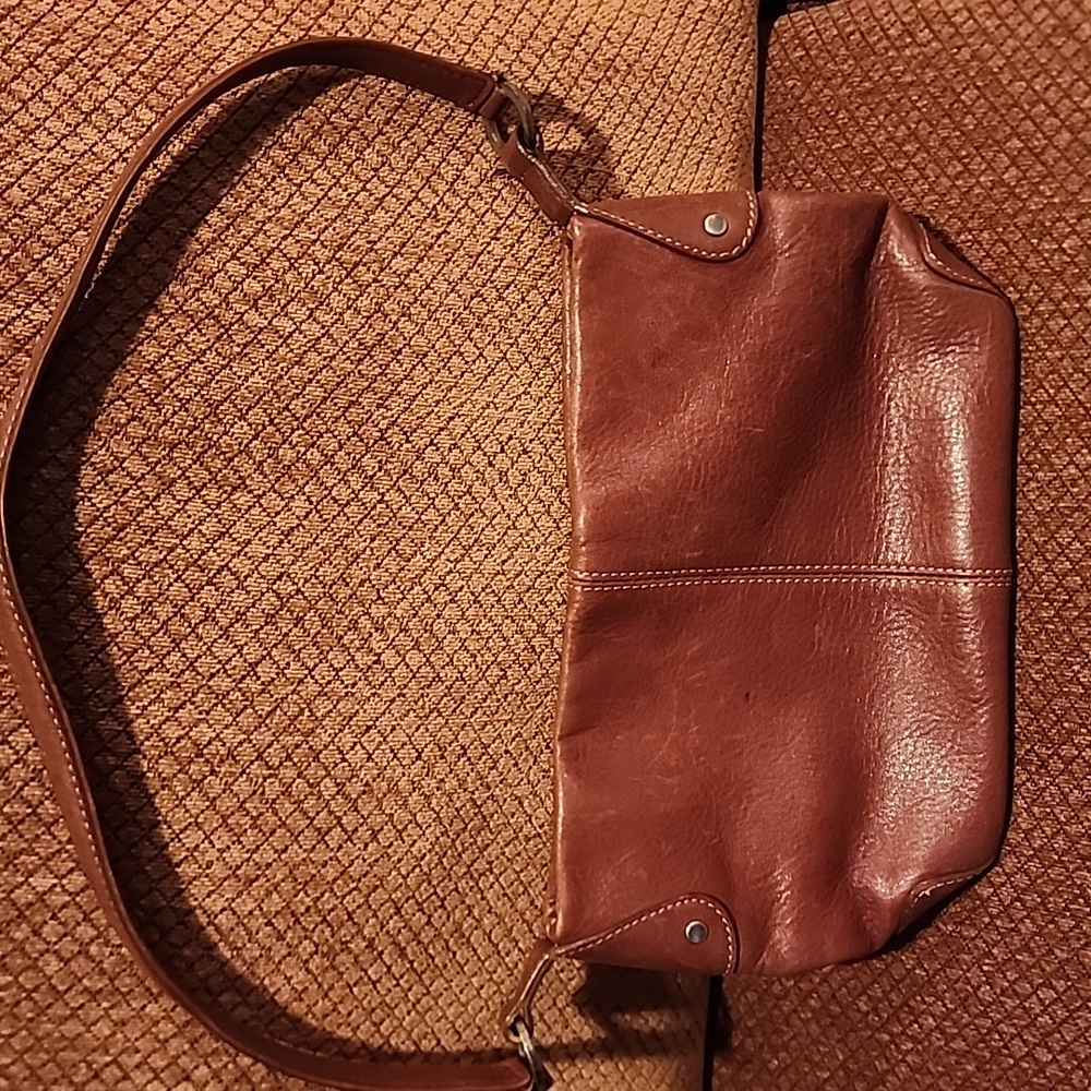 Great condition 10Lx7H real leather $10